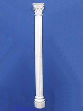 Halbes Kapitell, Halbsäule, Halber Basis (Sockel) aus Gips