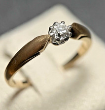 585 Gold Solitär Ring Mit