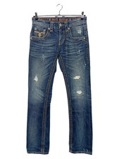 ROCK REVIVAL Herren Destroyed Jeans JAYDEN A3 W30 Blau Streetwear Vintage