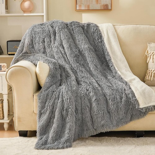 Flauschige decke mit lange - decke,