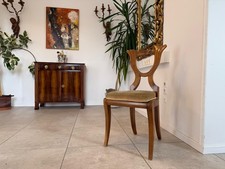Biedermeier Sessel Nussholz Stuhl Antiquität G2106