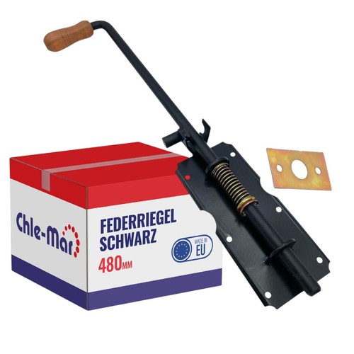 Federriegel 480 schwarz - 480, mm