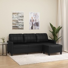 Sofa 3-Sitzer Hocker