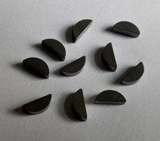 10 x Keil Scheibenfeder 3x3,7