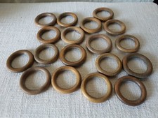 18 Gardinenstange Ringe Zubehör Eiche braun