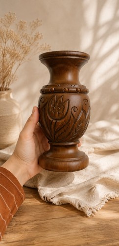 Wunderschöne holzvase - wunderschöne, –