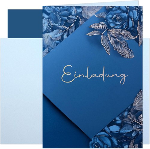 10x einladungskarten set - 10x, a6