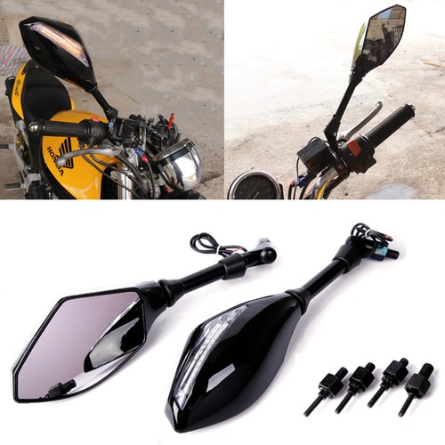 Motorrad spiegel mit led - mit,