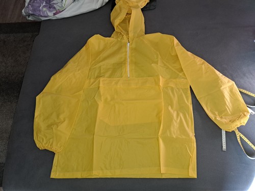 Pvc regenjacke hoody - , gummi
