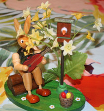 Osterhase DDR musiker holz
