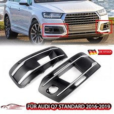 Für Audi Q7 2016-2019 Links Rechts Stoßstange Nebelscheinwerfer Gitter Blende DE