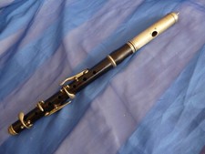 Piccolo Flöte - Grenadill-Holz mit Prägung " Mund - Markneukirchen "