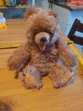 Zotty Teddybär mit Quietscher Hermann 1960er Vintage