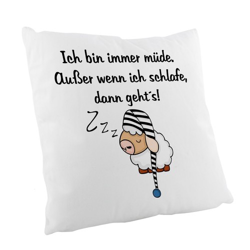 Kissen flauschig ich bin - kissen, "