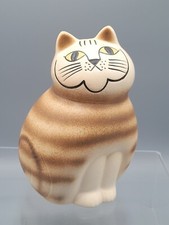 Lisa Larson Katze Mia Figur braun groß Gustavsberg 18 cm Schweden Keramik