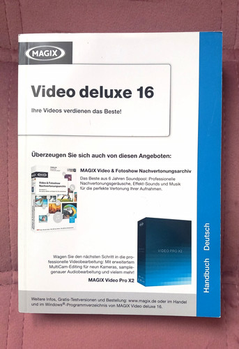 Magix video deluxe - deluxe, handbuch