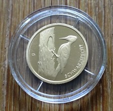 Deutschland 1/8 Unze Feingold 999,9 Heimische Vögel Schwarzspecht, 2021, st, D