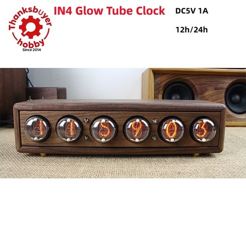 In4 glow tube - clock, 6-bit