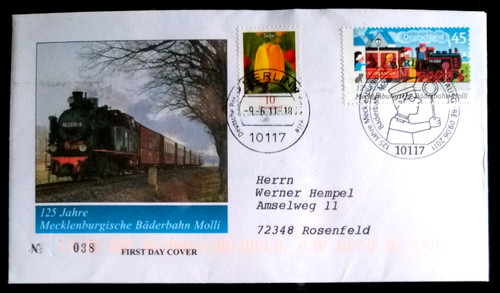 Brd 2011 fdc 125 jahre - fdc,,
