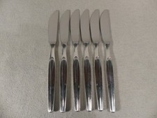 WMF Madrid 6 Messer 21,5 cm 90er Silberauflage Wellenschliff