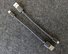 2x Ladekabel Datenkabel 15cm
