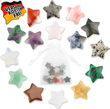 Stern Edelsteine Kristalle Heilsteine Glücksbringer Organzasäckchen Chakra Stein