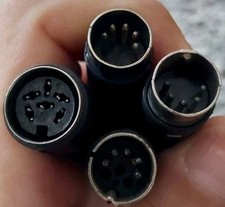 3 x    5 poliger MIDI DIN Stecker auf Chinch und 6pol Buchse auf Chinch