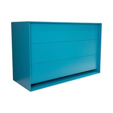 Möller Design Kommode Rag Box K120 Lack Matt 333 Petrol Blau Mit 3 Schubladen