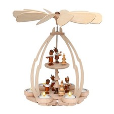 Tischpyramide Holz natur