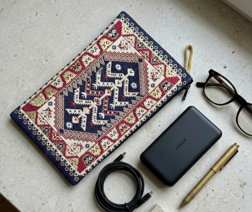 Umschlagtasche gobelin kelim - umschlagtasche,,
