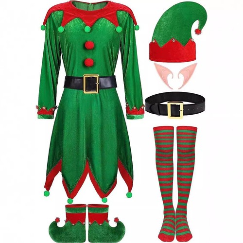 Damen weihnachtself kostüm - weihnachtself,
