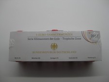 5 X 5 Euro Sammlermünzen Klimazonen der Erde Tropische Zone 2017 Spiegelglanz