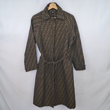 Fendi womens brown cotton - cotton, coat