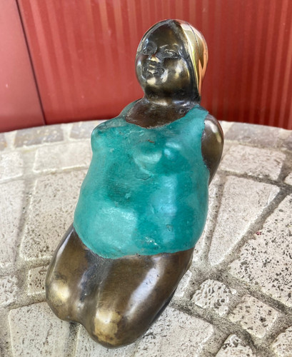 13cm bronze frau figur - 13cm,