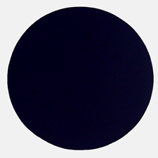 Edles Leder Mousepad schwarz-natur mit Durchmesser 16 cm hochwertigem Blankleder