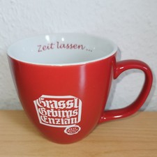 Tasse "Grassl Gebirgsenzian" von Mahlwerck Porzellan für Enzianbrennerei Grassl