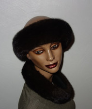 Nerz Pelz Stirnband Winter