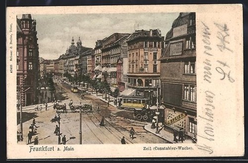 Ansichtskarte frankfurt - ansichtskarte, a