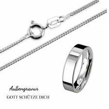 Premium Taufring "Gott schütze Dich"-925er Silber-Inkl. persönliche Innengravur