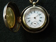 Nachlass Fund-selten sehr alte Schlüssel Taschenuhr mit Schutzbox-läuft-Rarität