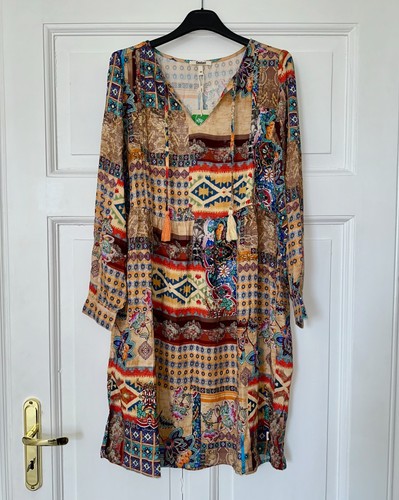 Deerberg midi kleid boho - deerberg,