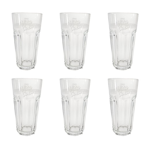 Vita cola glas - vita, trinkglas