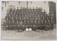 Feuerwehr in Riegel-Kaiserstuhl- altes Gruppenfoto-1920-Plattenkamera Großfoto-