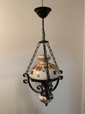 Hängelampe Schmiedeeisen Glas