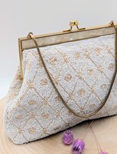 Vintage Perlen-Abendtasche –