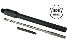 SDSmax-Schaft 240mm ---  M16 + Zentrierbohrer  Ø 8 x 180mm + Austreibkeil