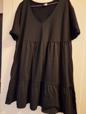 Damen Kleid Gr 50 Schwarz