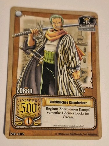 One piece karte c08 - one, zorro