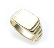Neu Herren Ring echt Gold 333
