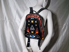 UNIF Lack Rucksack / Tasche neu! Viele Motive, Flammen Stacheldraht Augen